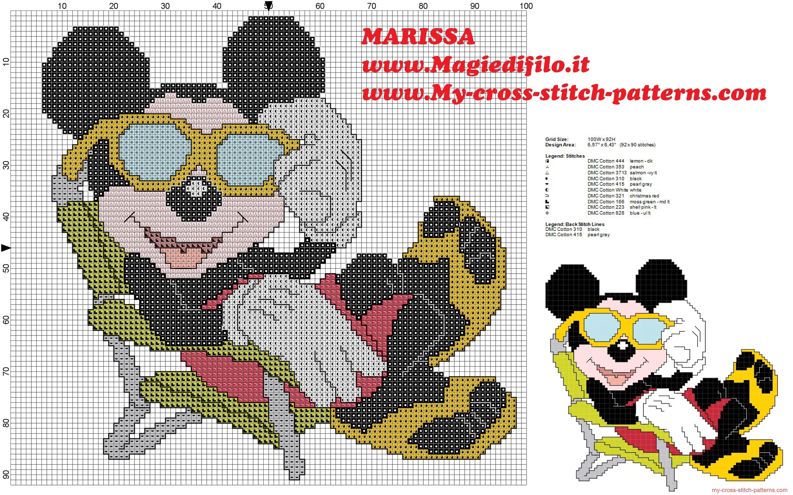 cross_stitch_pattern_disney_mickey_mouse_in_beach_holiday