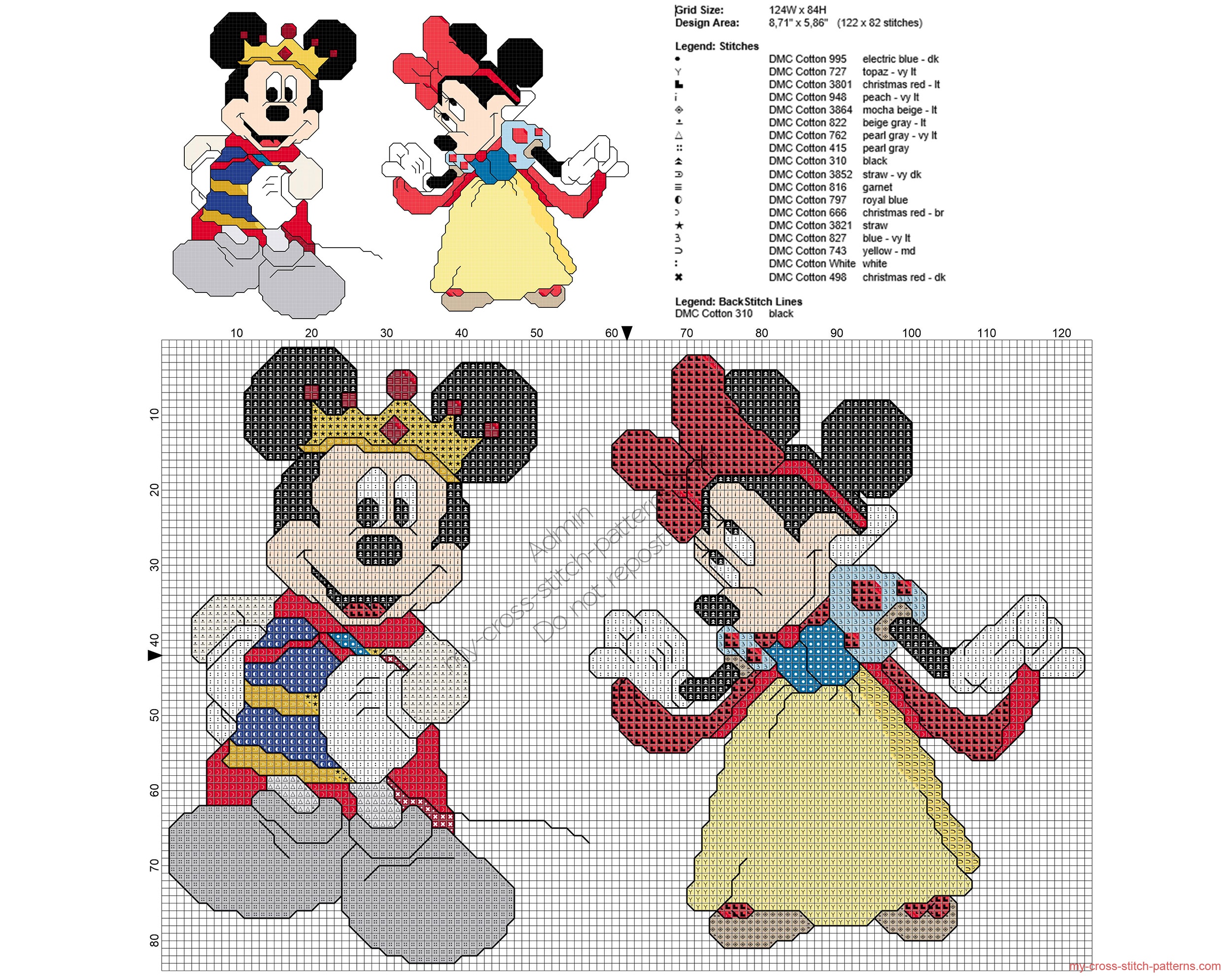 disney_mickey_and_minnie_mouse_as_snow_white_cross_stitch_pattern