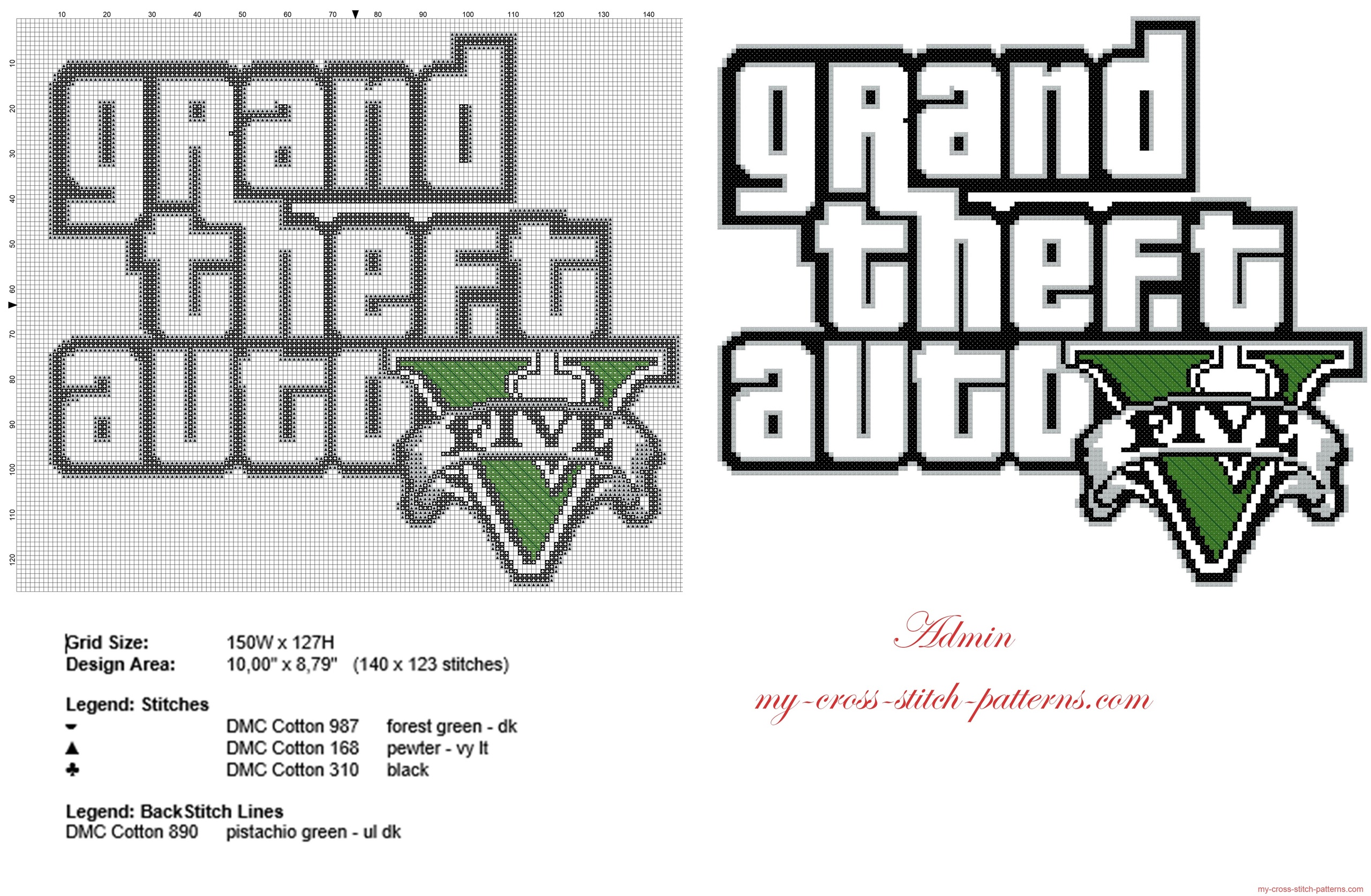 grand_theft_auto_v_gta_v_logo_videogames_free_cross_stitch_pattern