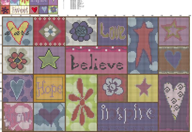 a_colorful_painting_with_beautiful_words_free_cross_stitch_pattern_download