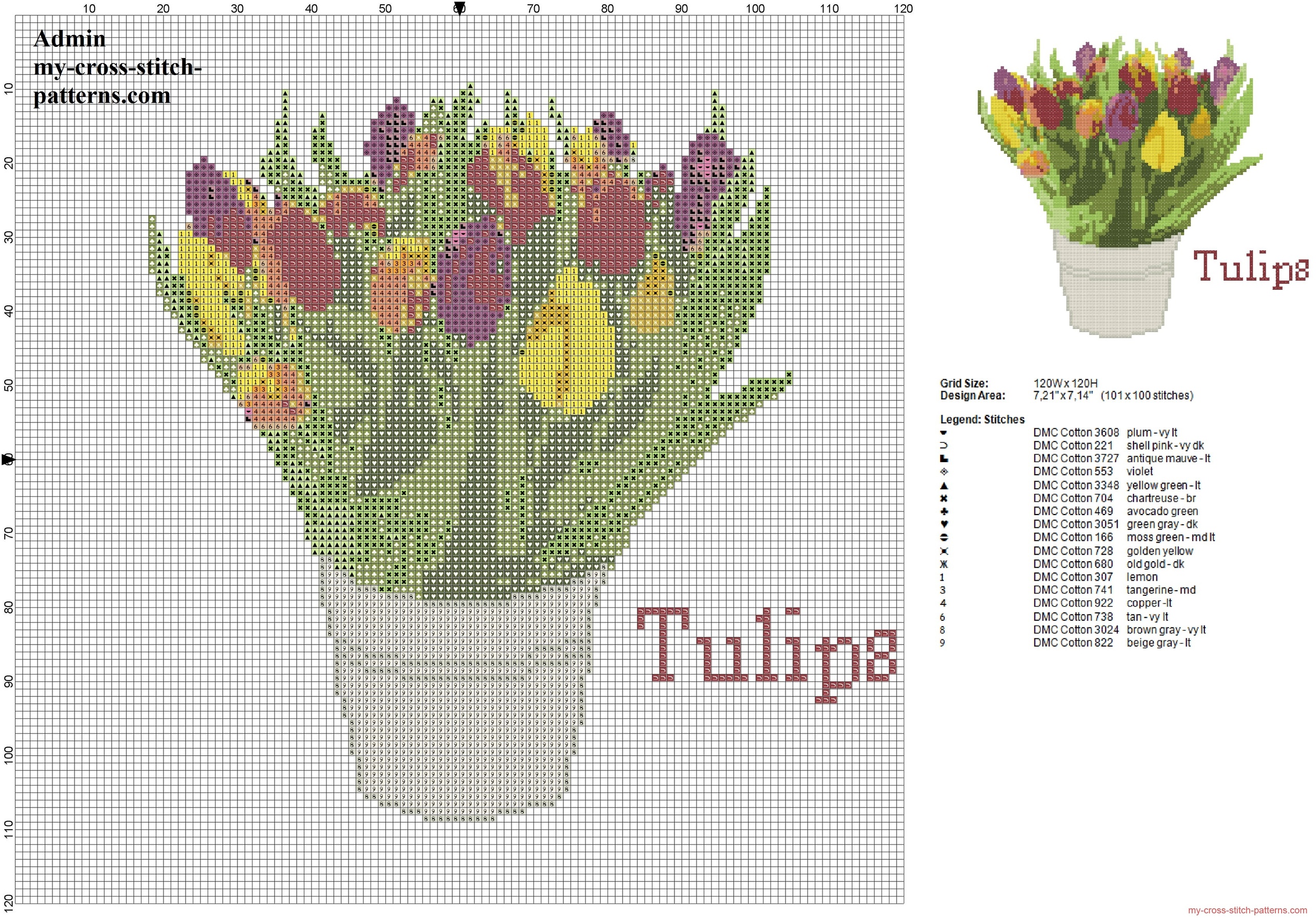 Featured image of post Tulip Cross Stitch Flower Designs With Graphs