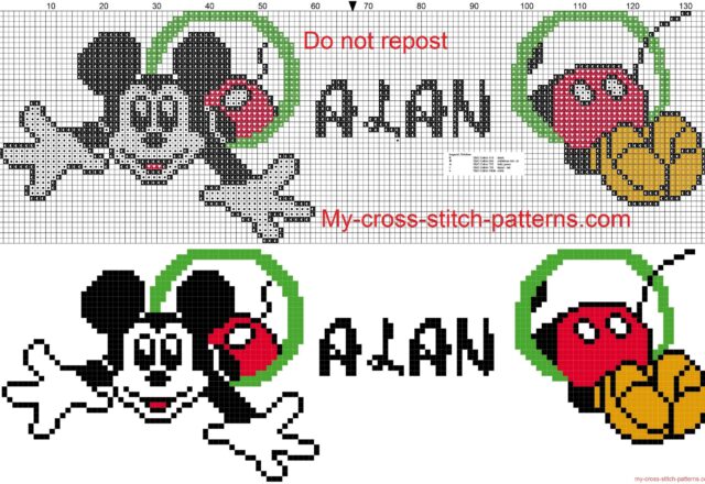 alan_name_whit_mickey_mouse_cross_stitch_patterns_free
