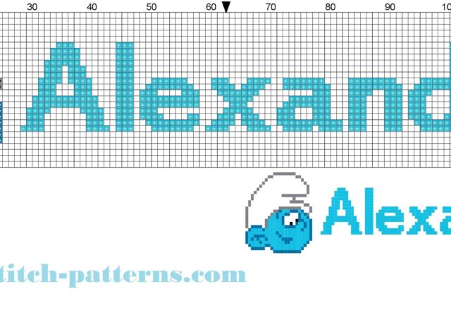 alexander_name_with_baby_smurf