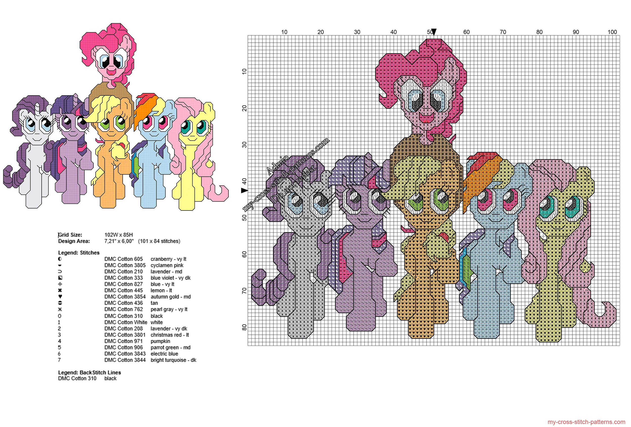 all_my_little_pony_together_free_cross_stitch_pattern