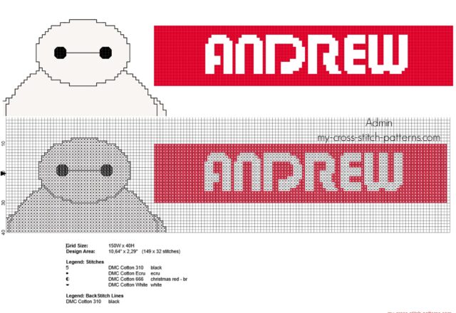 andrew_cross_stitch_baby_name_with_big_hero_6_baymax