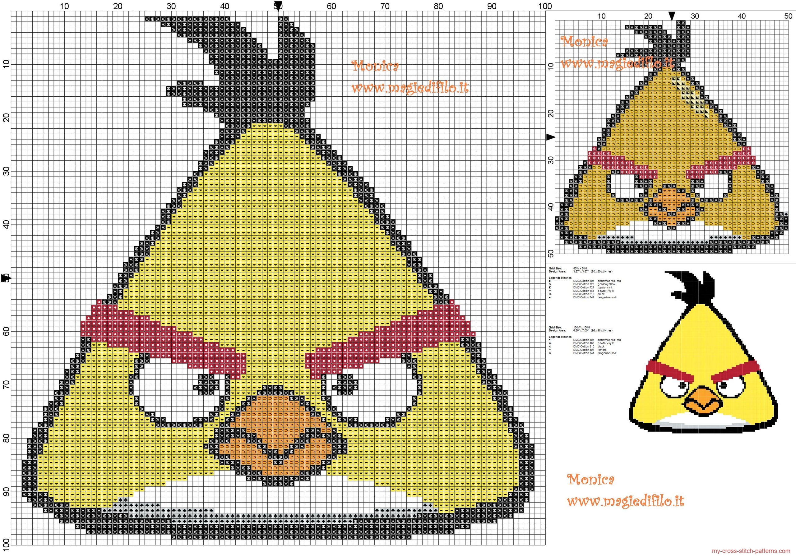 angry_birds_yellow_bird_cross_stitch_pattern