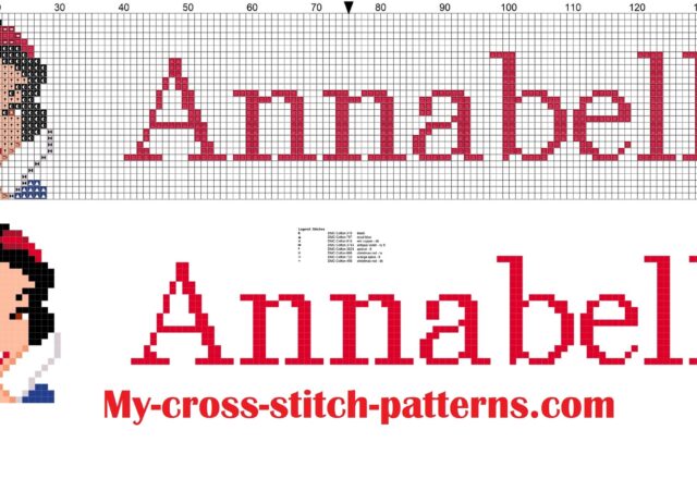 annabelle_cross_stitch_pattern_name_with_disney_princess_white_snow