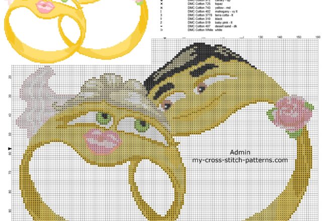 anniversary_cross_stitch_pattern_two_wedding_rings_emoticons