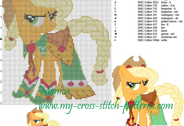 applejack_my_little_pony_cross_stitch_pattern_