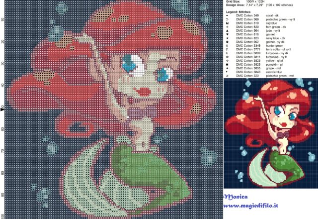 ariel_chibi_chic_cross_stitch_pattern_