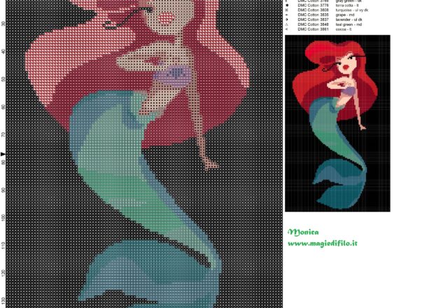 ariel_cross_stitch_pattern_