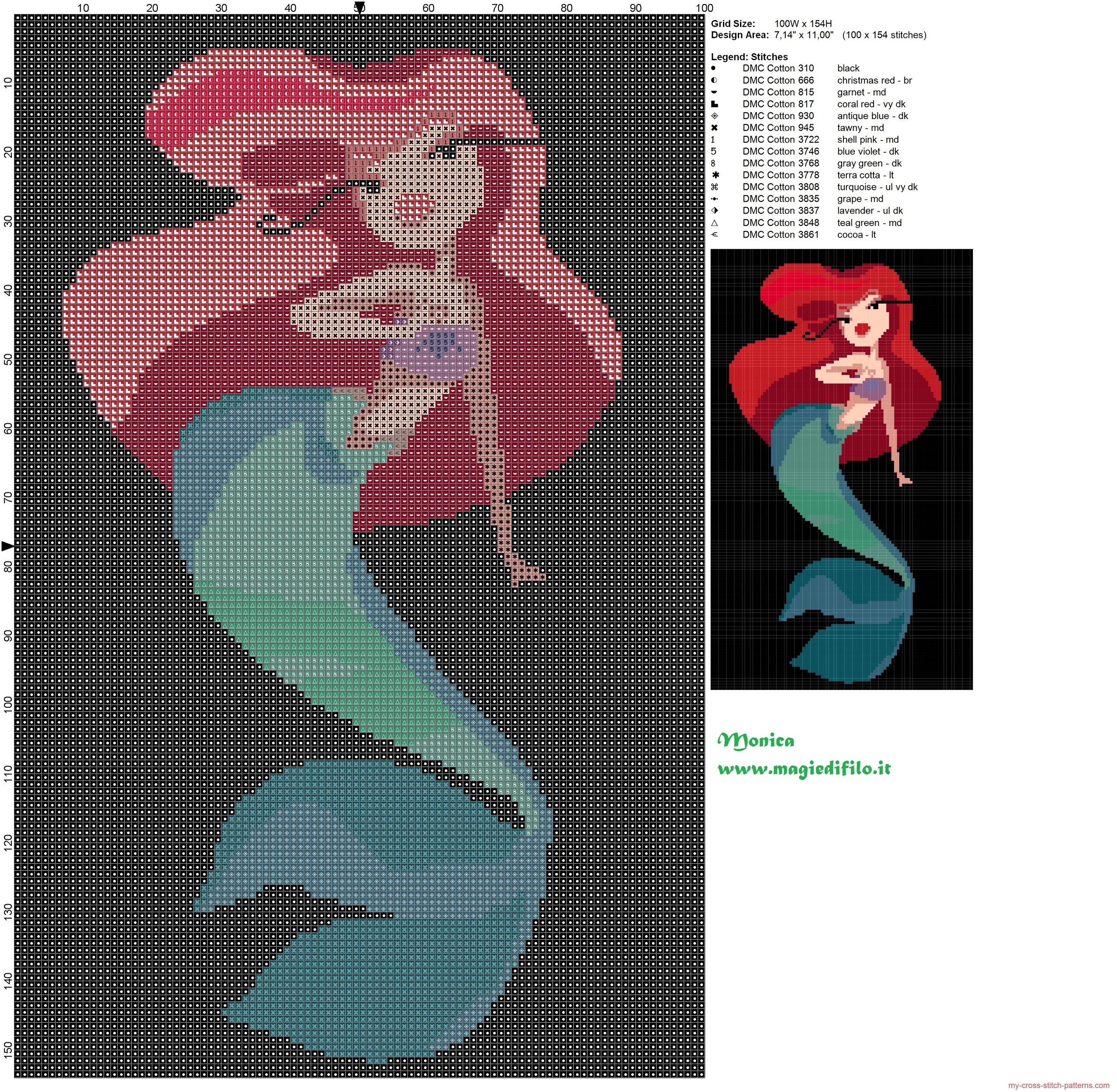 ariel_cross_stitch_pattern_