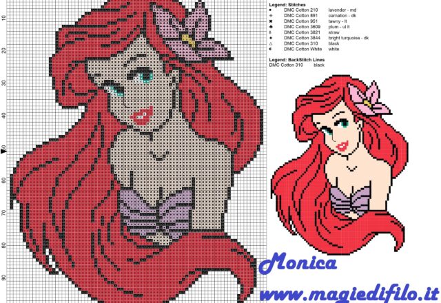 ariel_the_little_marmaid_cross_stitch_pattern_