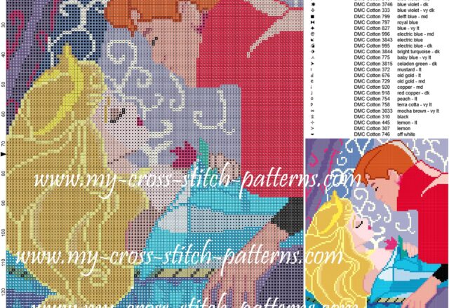 aurora_and_philippe_cross_stitch_pattern_