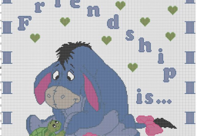 baby_blanket_with_winnie_the_pooh_and_turtle_friendship_is_____light_blue_