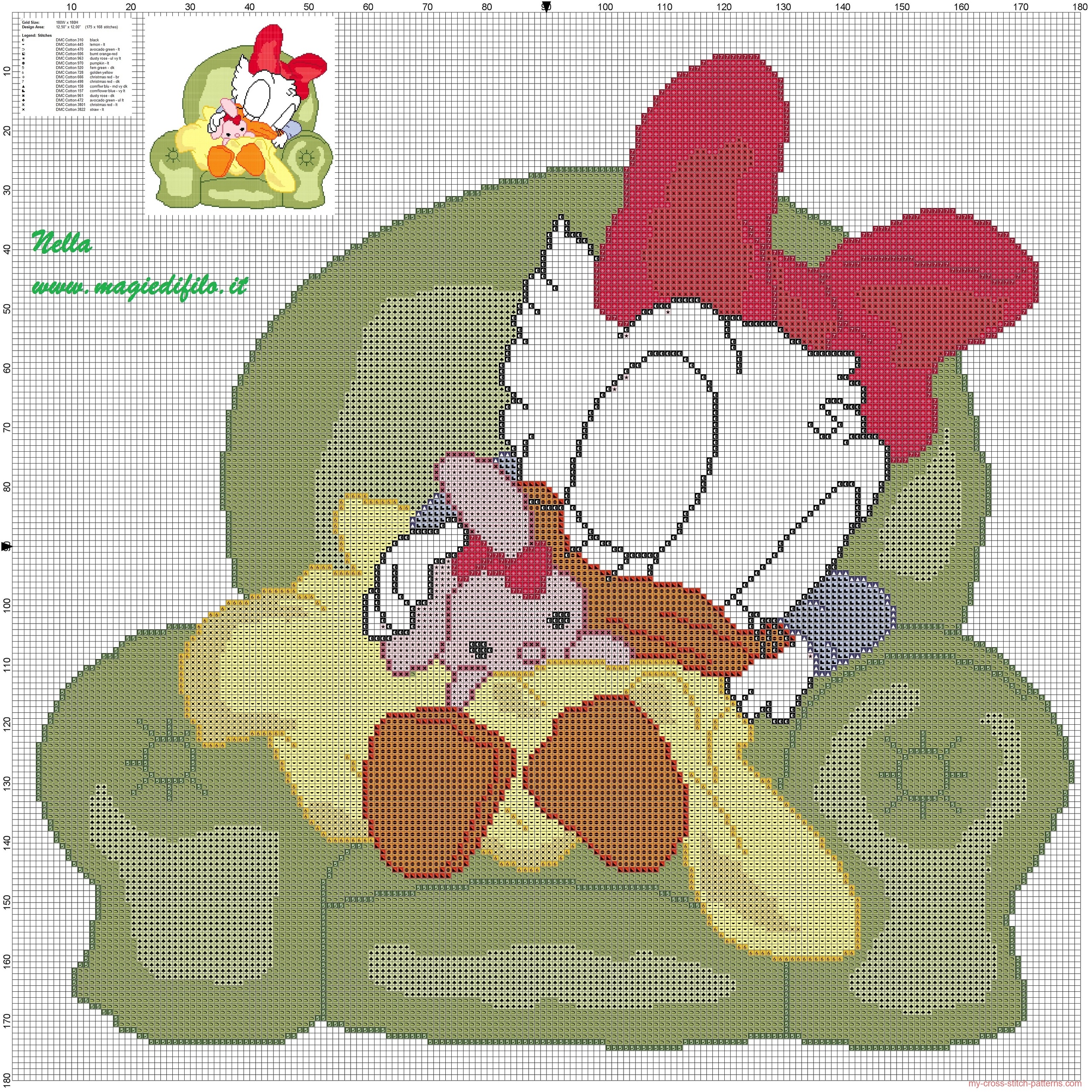 baby_daisy_duck_goes_to_sleep_on_the_chair