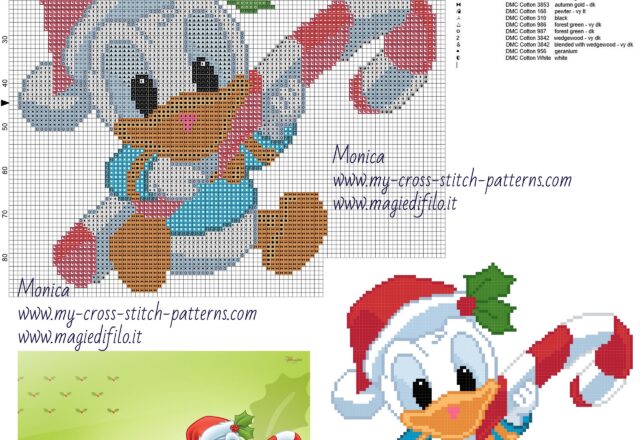baby_donald_duck_cross_stitch_pattern
