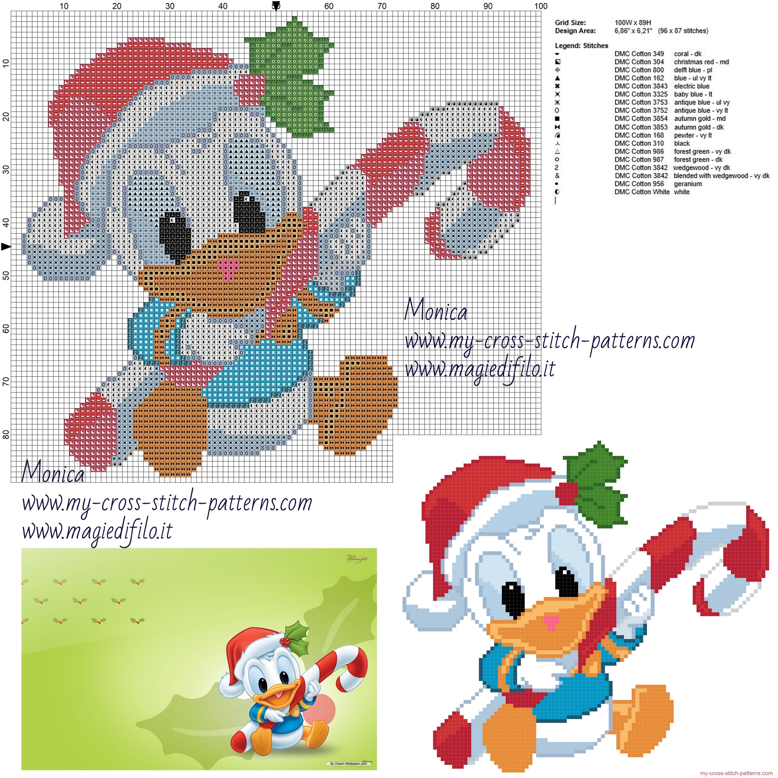 baby_donald_duck_cross_stitch_pattern