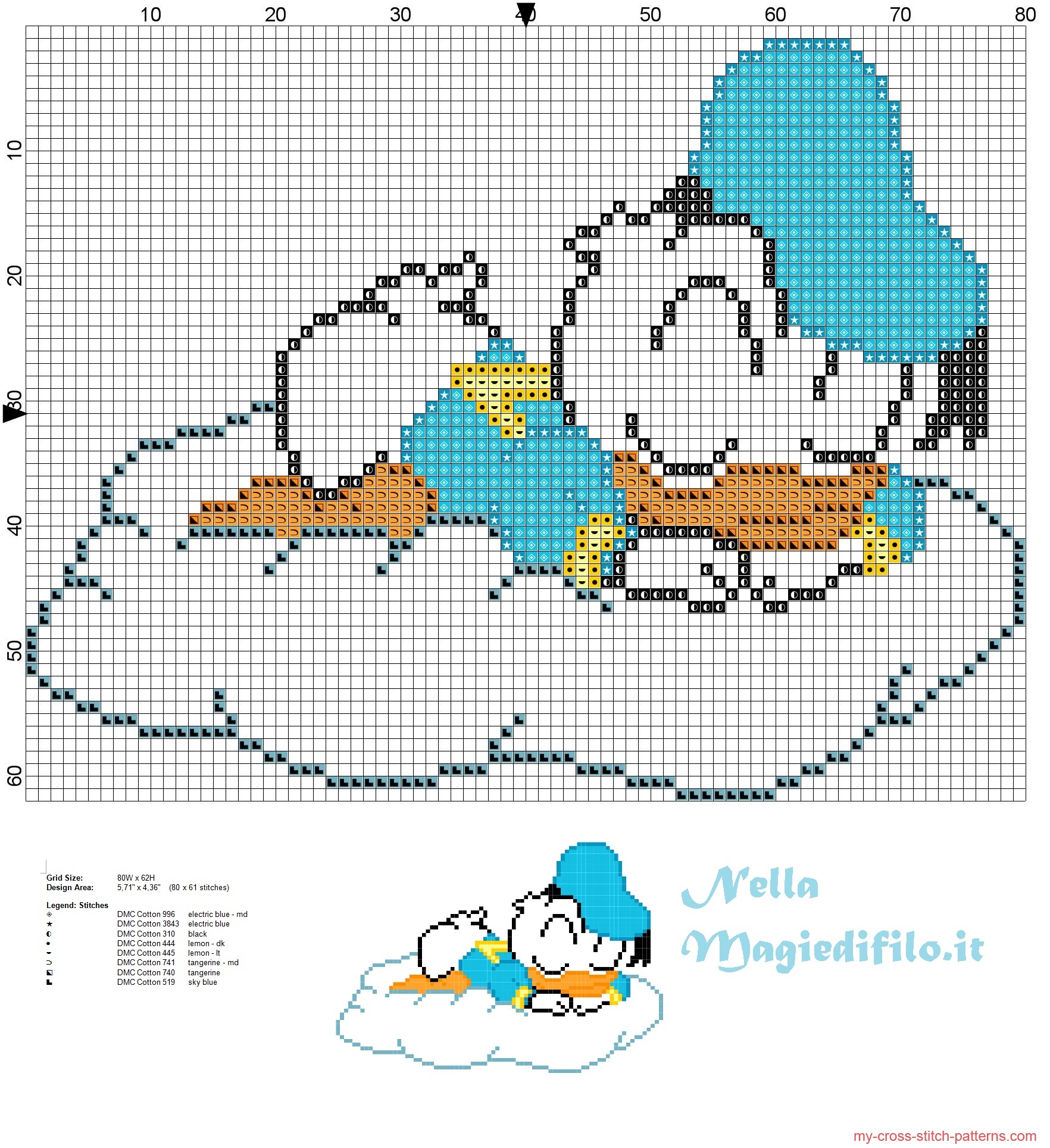 baby_donald_duck_sleeping_on_cloud