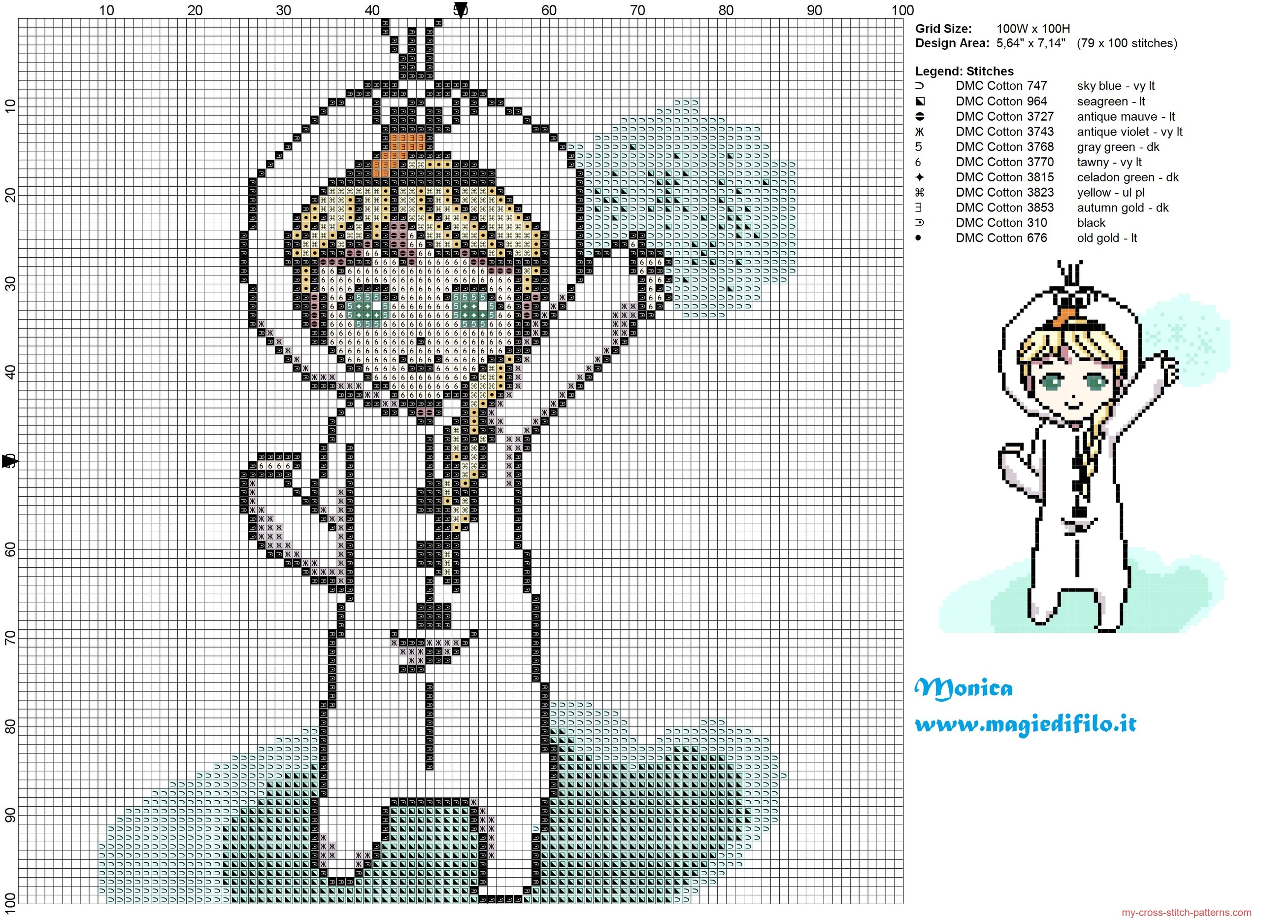 baby_elsa_cross_stitch_pattern