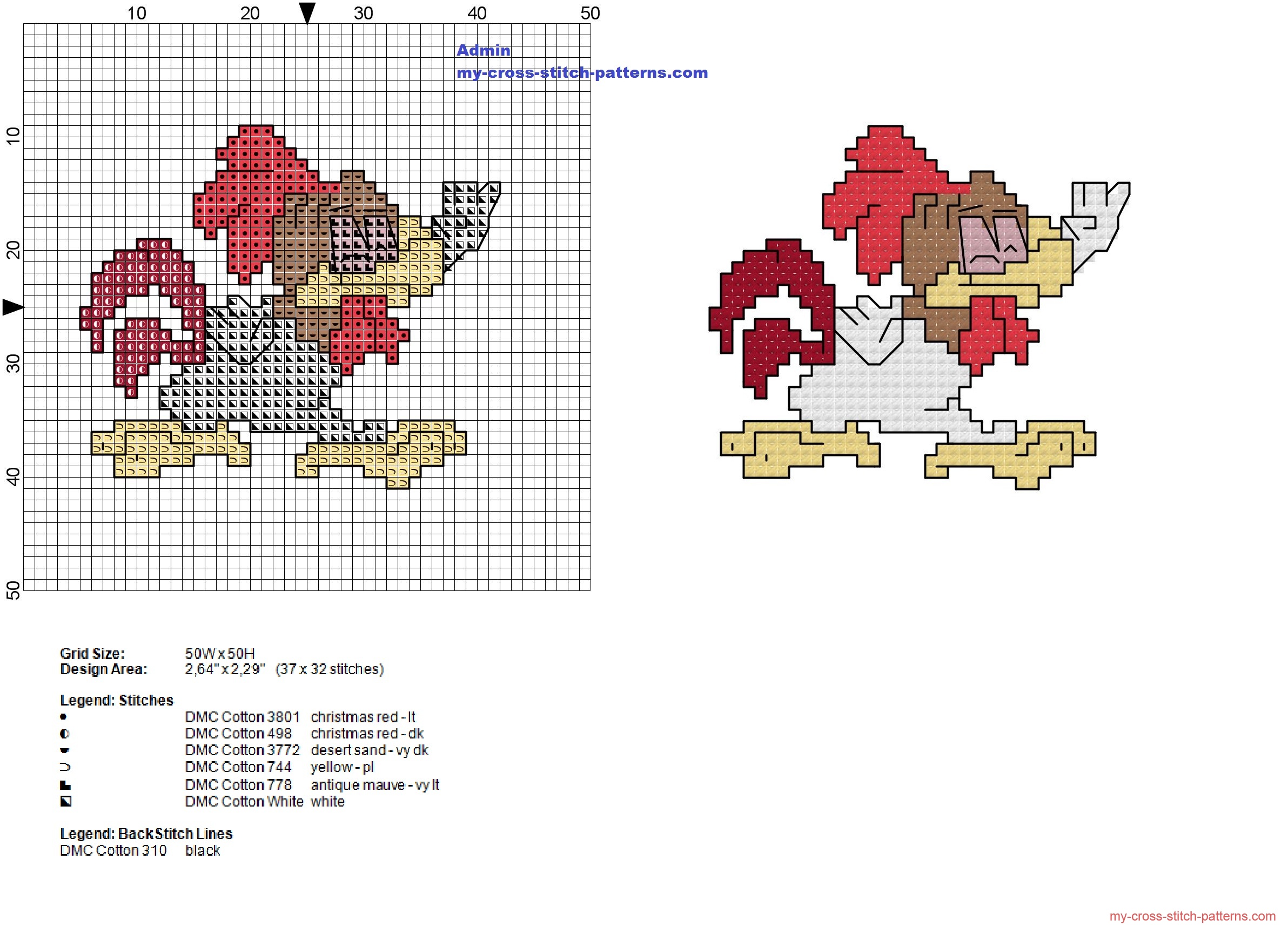 baby_foghorn_leghorn_looney_tunes_character_eyes_closed_cross_stitch