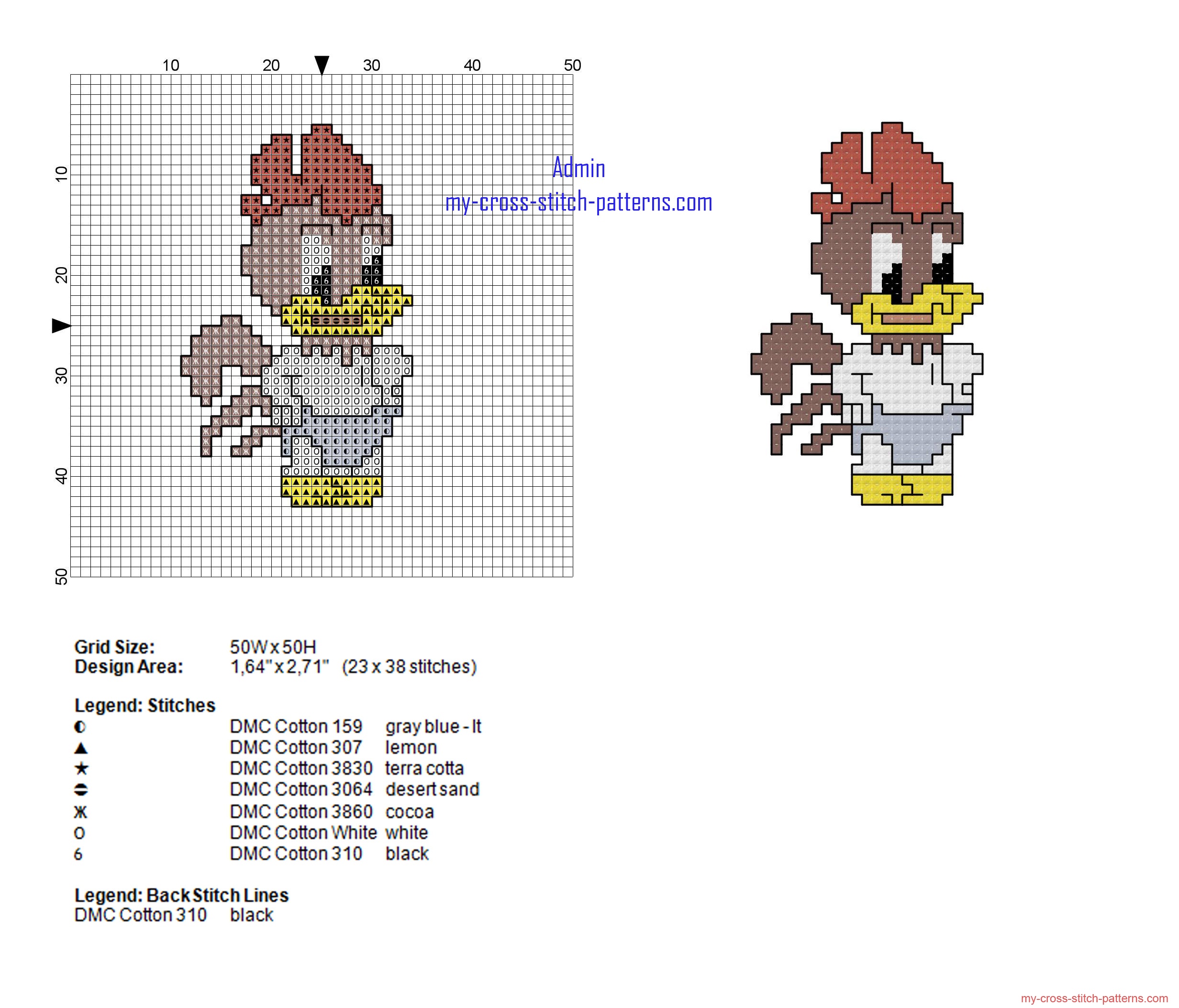 baby_foghorn_leghorn_looney_tunes_cross_stitch_pattern_height_38