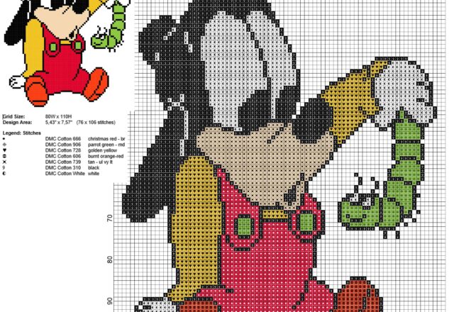 baby_goofy_and_a_caterpillar_free_disney_cross_stitch_pattern