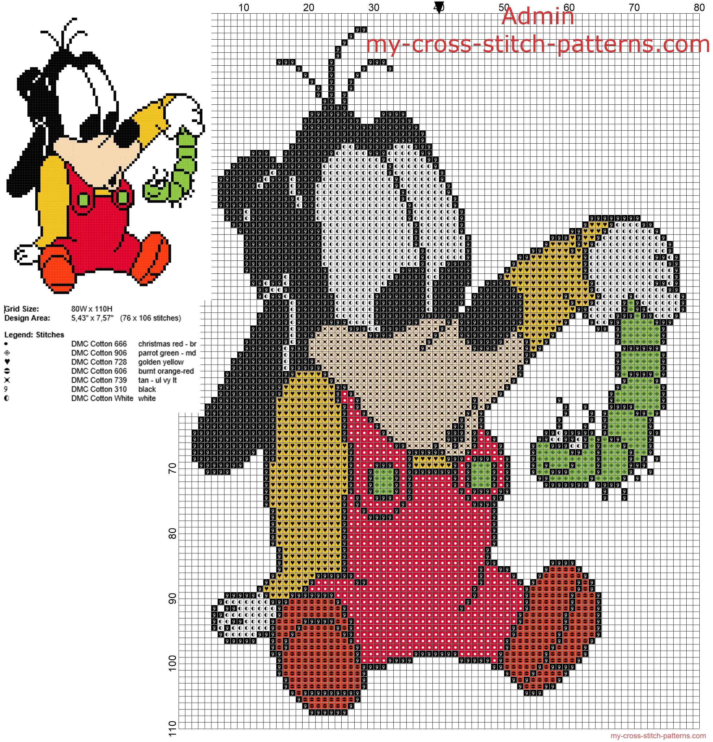 baby_goofy_and_a_caterpillar_free_disney_cross_stitch_pattern