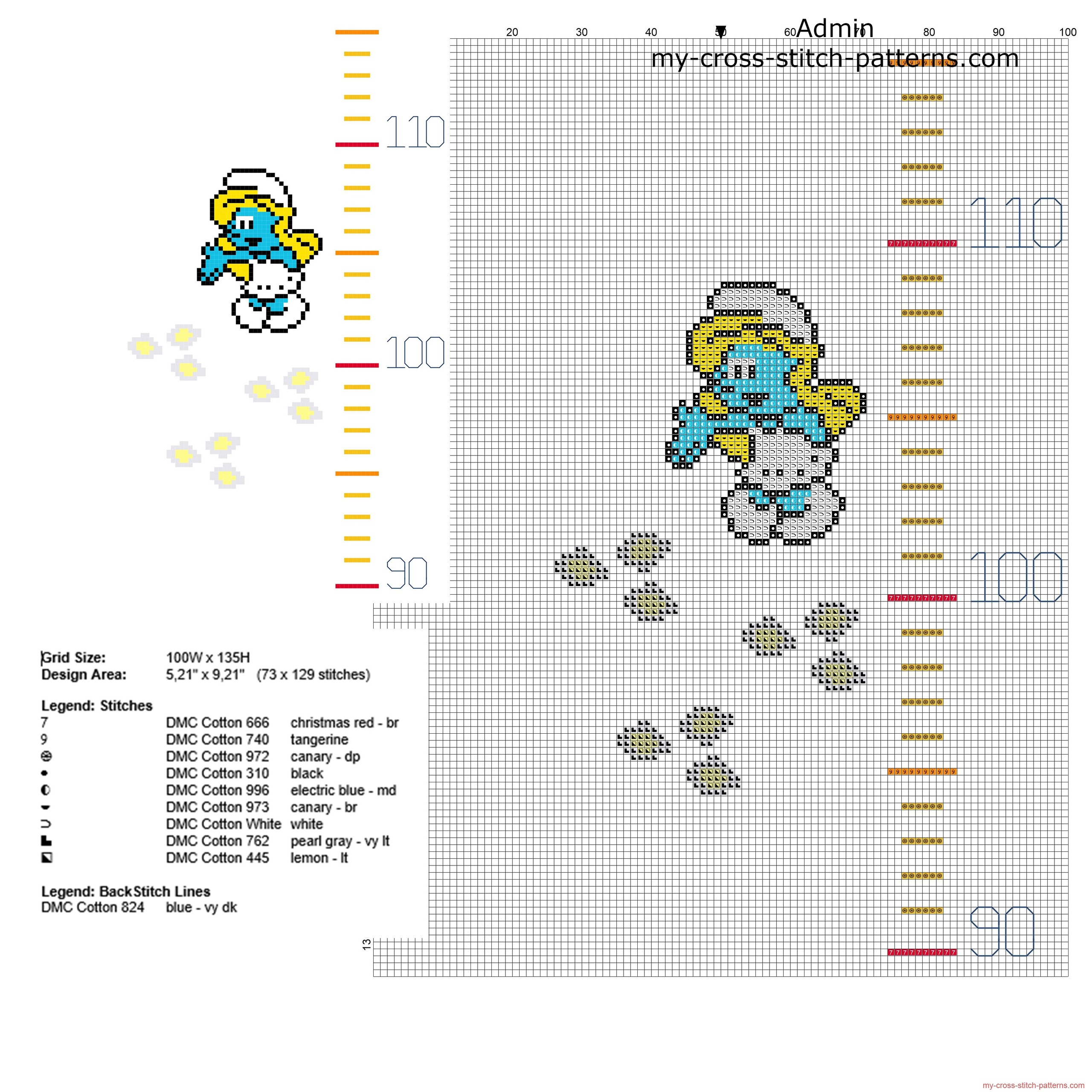 baby_height_meter_with_the_smurfs_free_cross_stitch_pattern_part_3_of_3