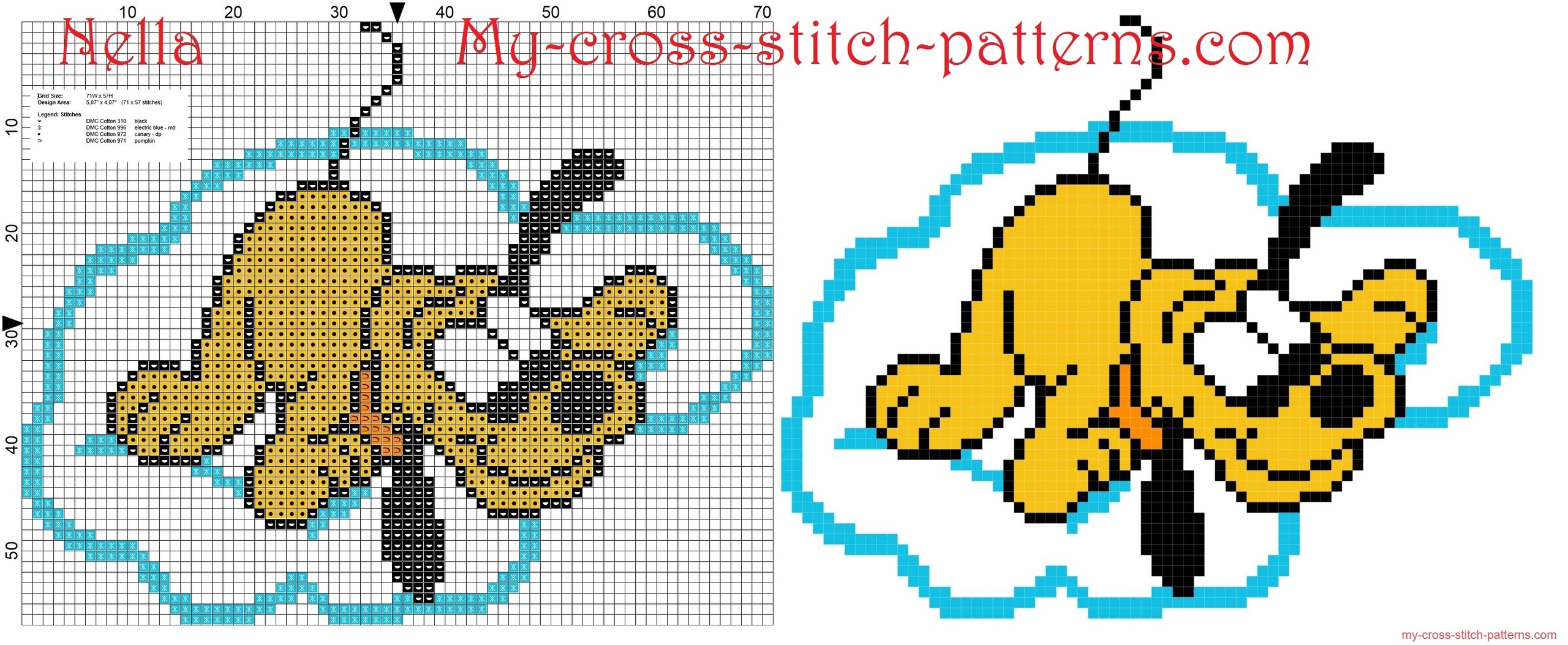 baby_pluto_on_the_cloud_cross_stitch_pattern_free_