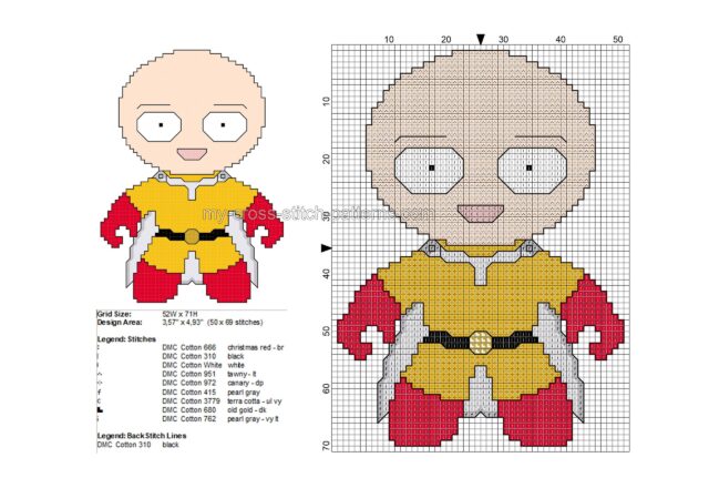 baby_saitama_one_punch_man_free_cross_stitch_pattern_50x69