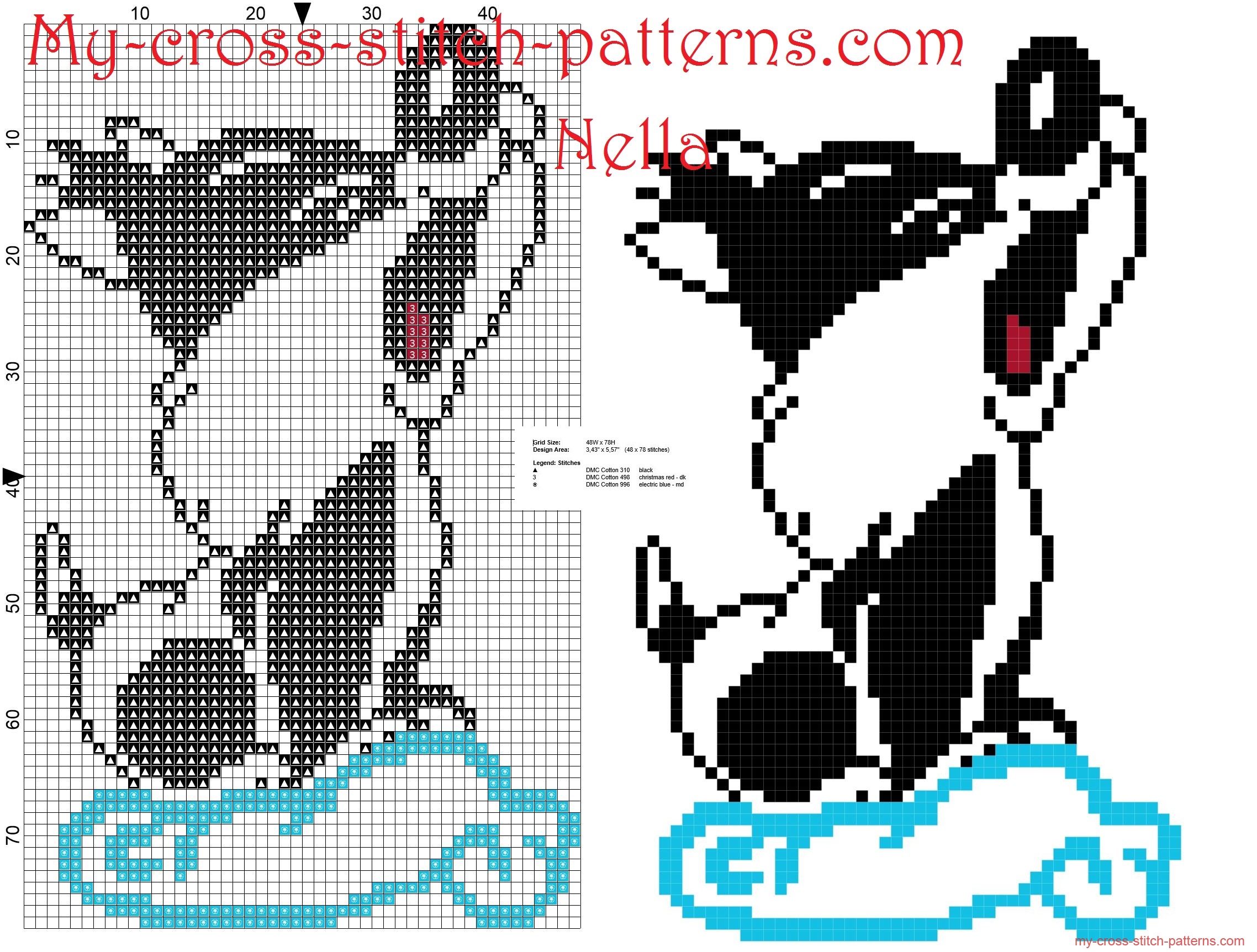 baby_sylvester_looney_tunes_on_the_cloud_cross_stitch_pattern_free