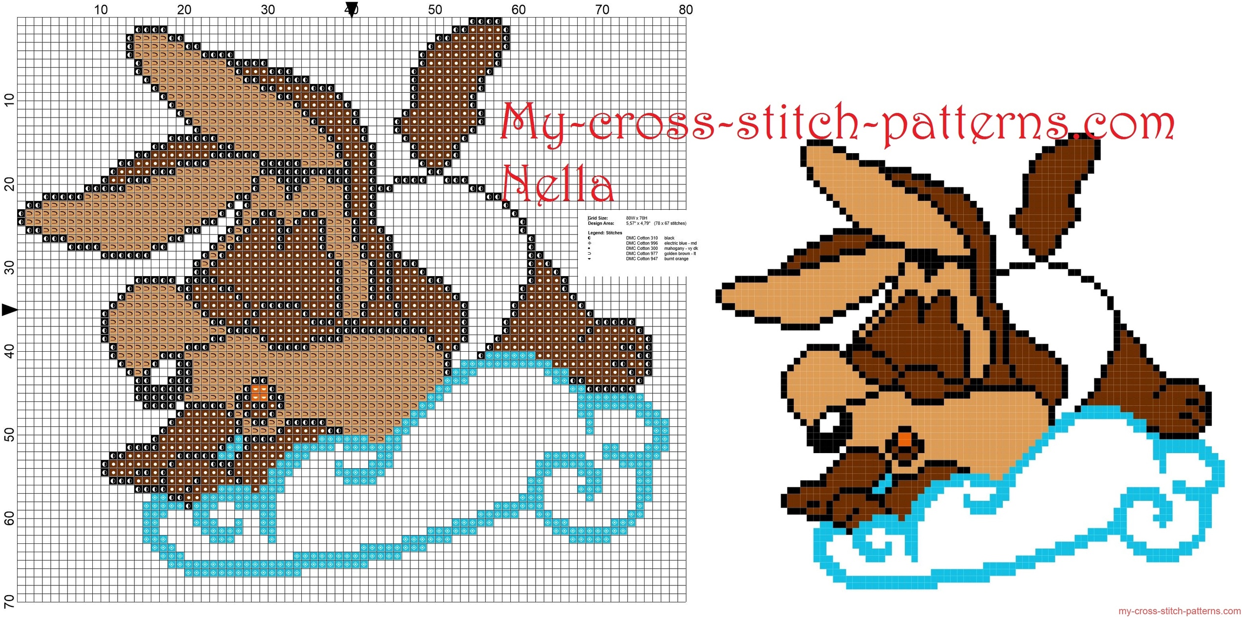 baby_wile_e__coyote_looney_tunes_on_the_cloud_cross_stitch_patterns_free