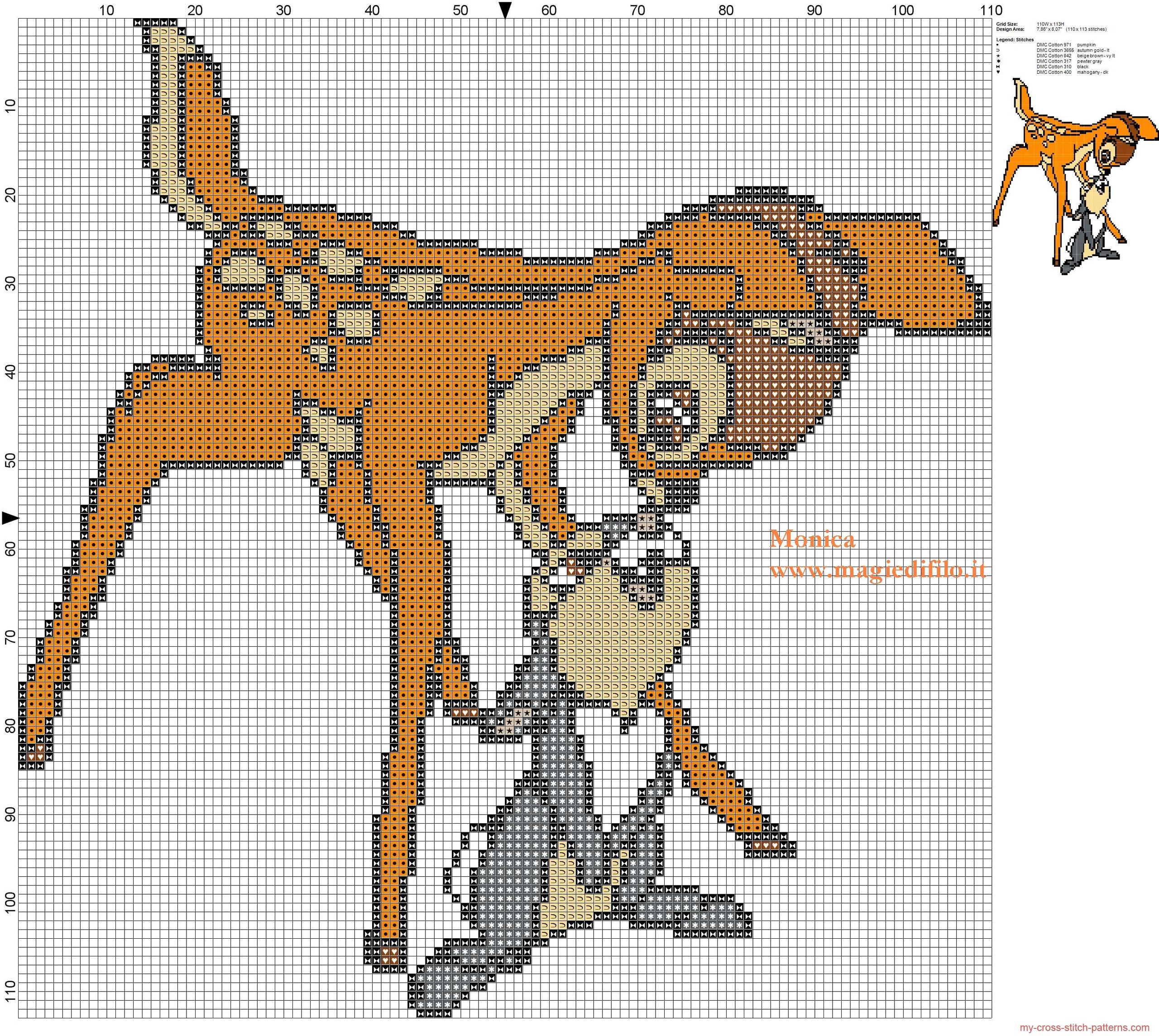 bambi_and_thumper_2_cross_stitch_pattern