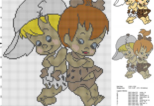 bamm_bamm_rubble_and_pebbles_flintstone_from_the_flintstones_cartoon_free_cross_stitch_pattern