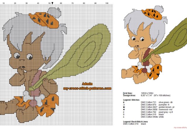 bamm_bamm_rubble_the_flintstones_free_cross_stitch_pattern