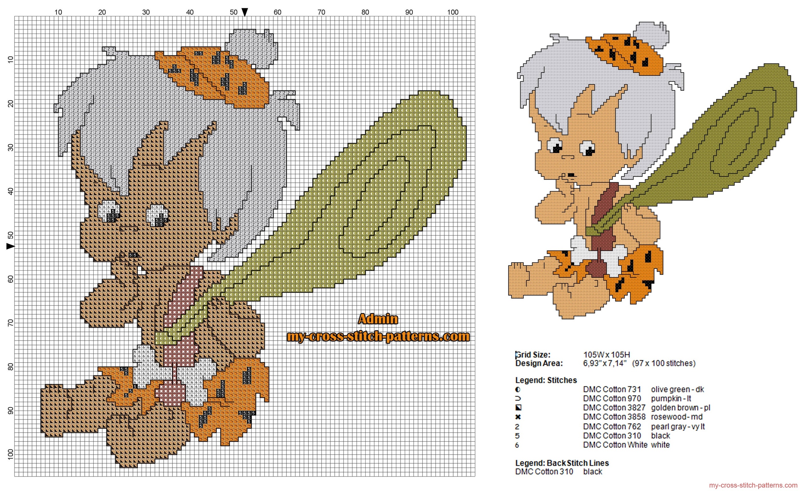 bamm_bamm_rubble_the_flintstones_free_cross_stitch_pattern