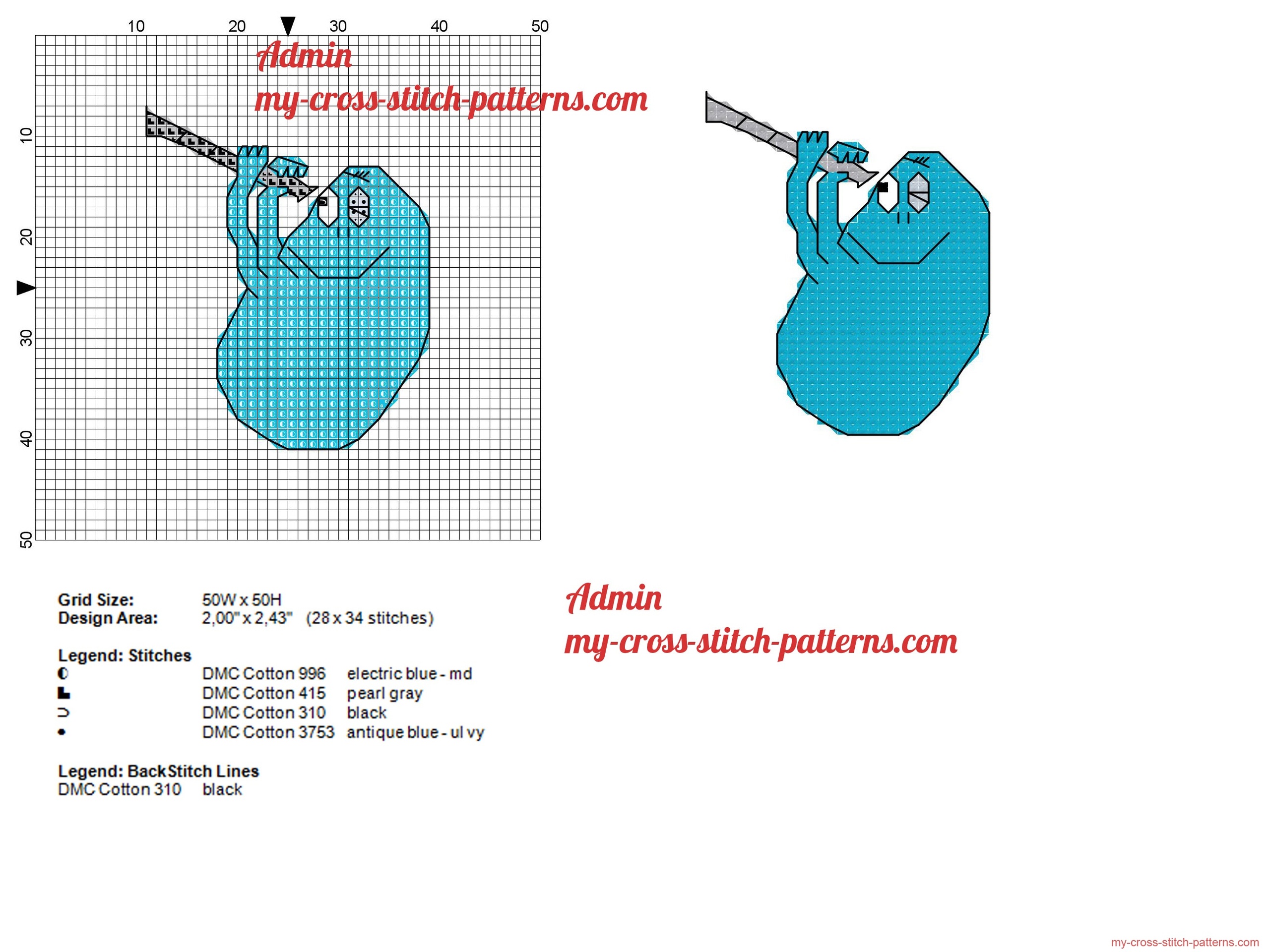 barbibul_barbapapa_blue_cross_stitch_pattern