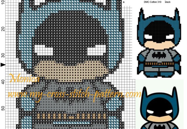 batman_chibi_cross_stitch_pattern_