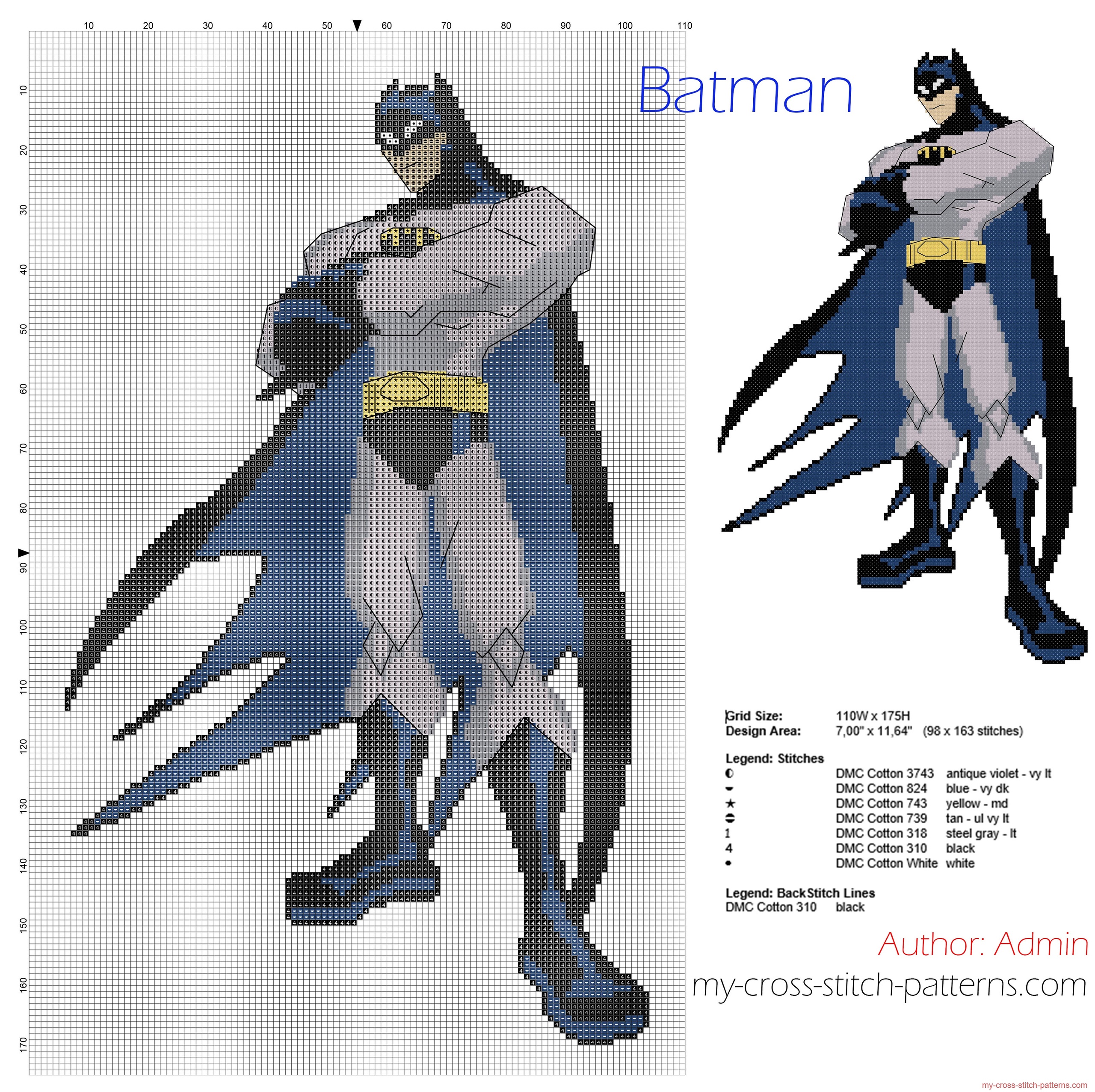 batman_free_cross_stitch_pattern_download
