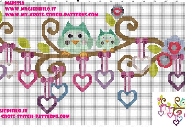 beautiful_owls_on_branch_with_hearts_pendants