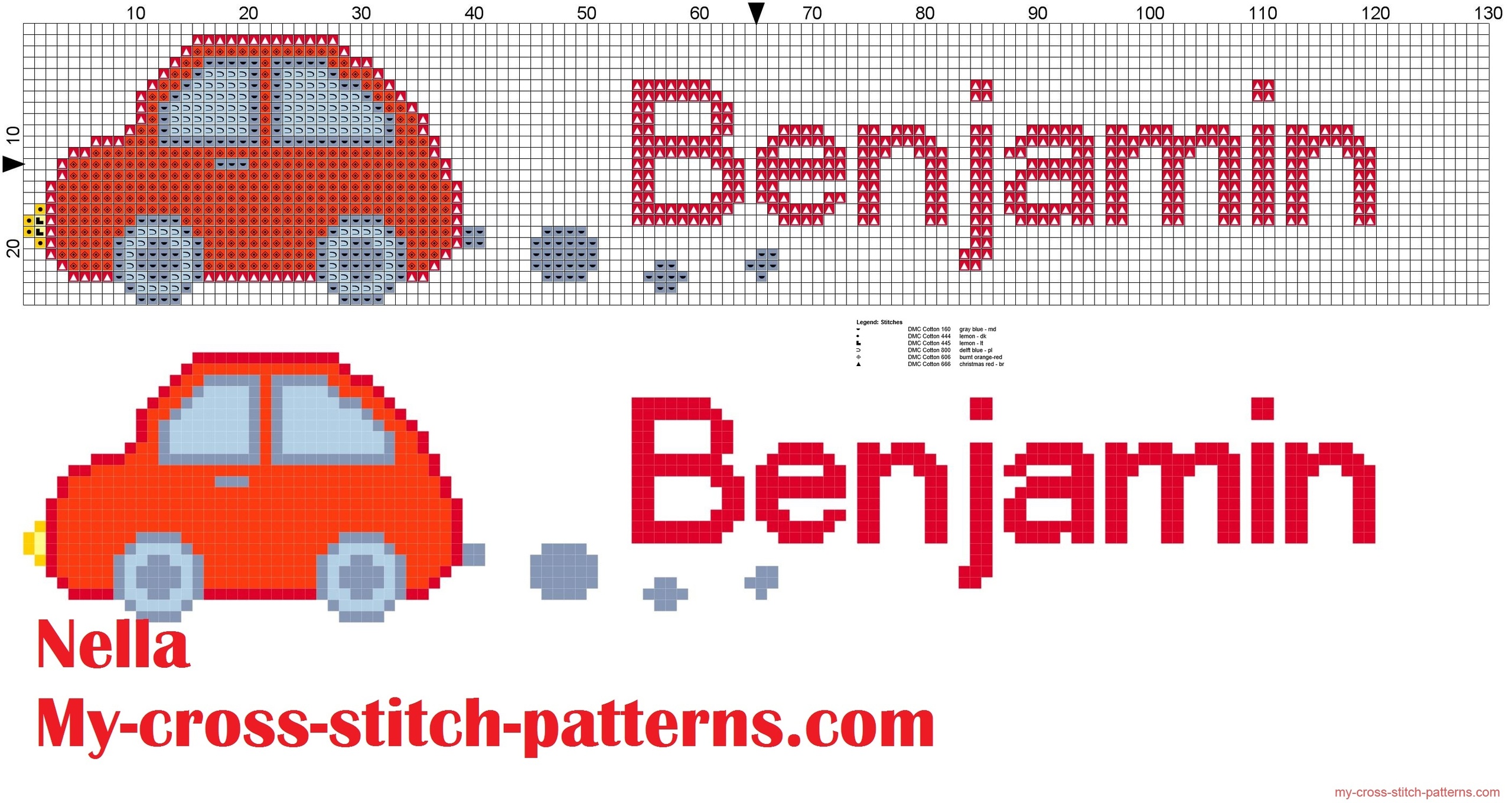 bemjamin_name_with_toy_car_cross_stitch_patterns