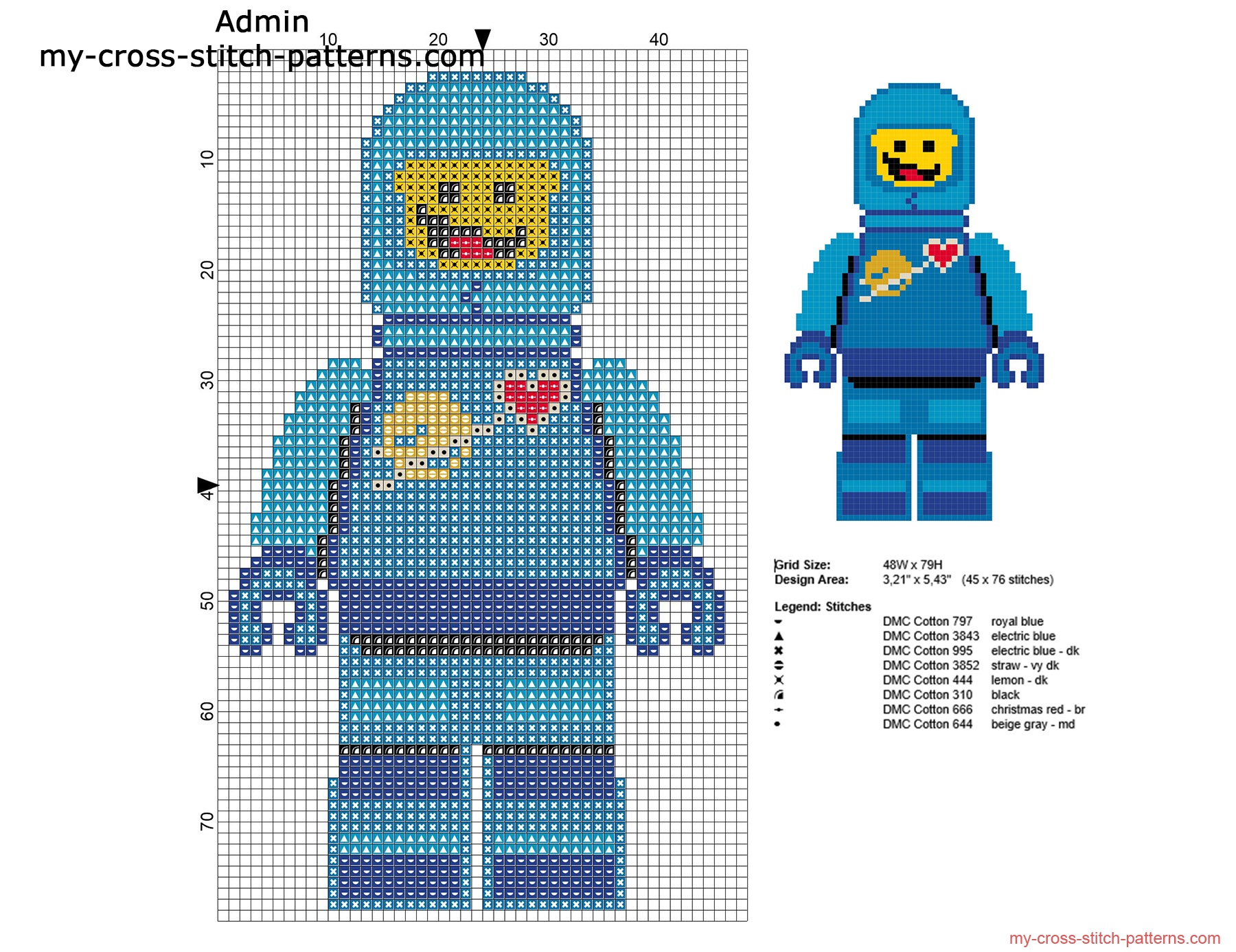 benny_the_lego_movie_character_free_cross_stitch_pattern