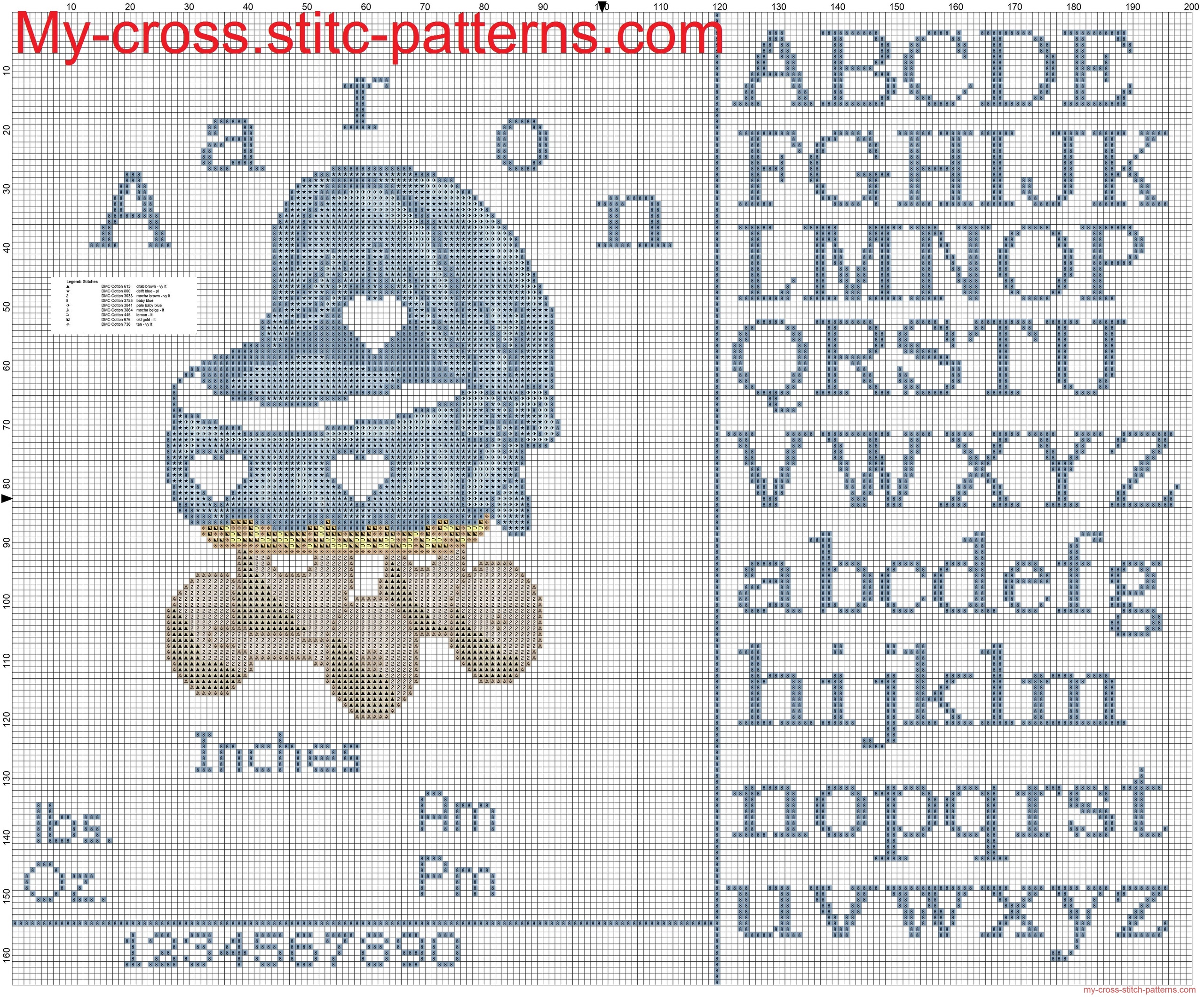 birth_records_boy_with_cradle_blue_cross_stitch_pattern