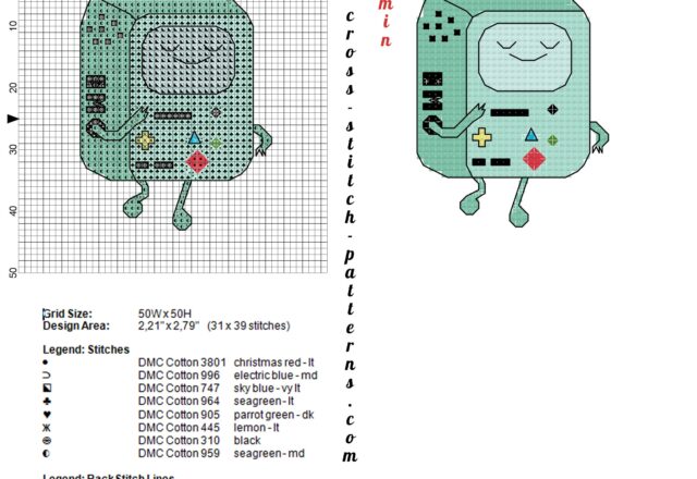 bmo_videogames_console_adventure_time_cross_stitch_pattern