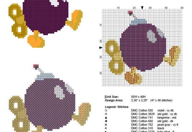 bomb_enemy_super_mario_bros_free_and_small_cross_stitch_pattern