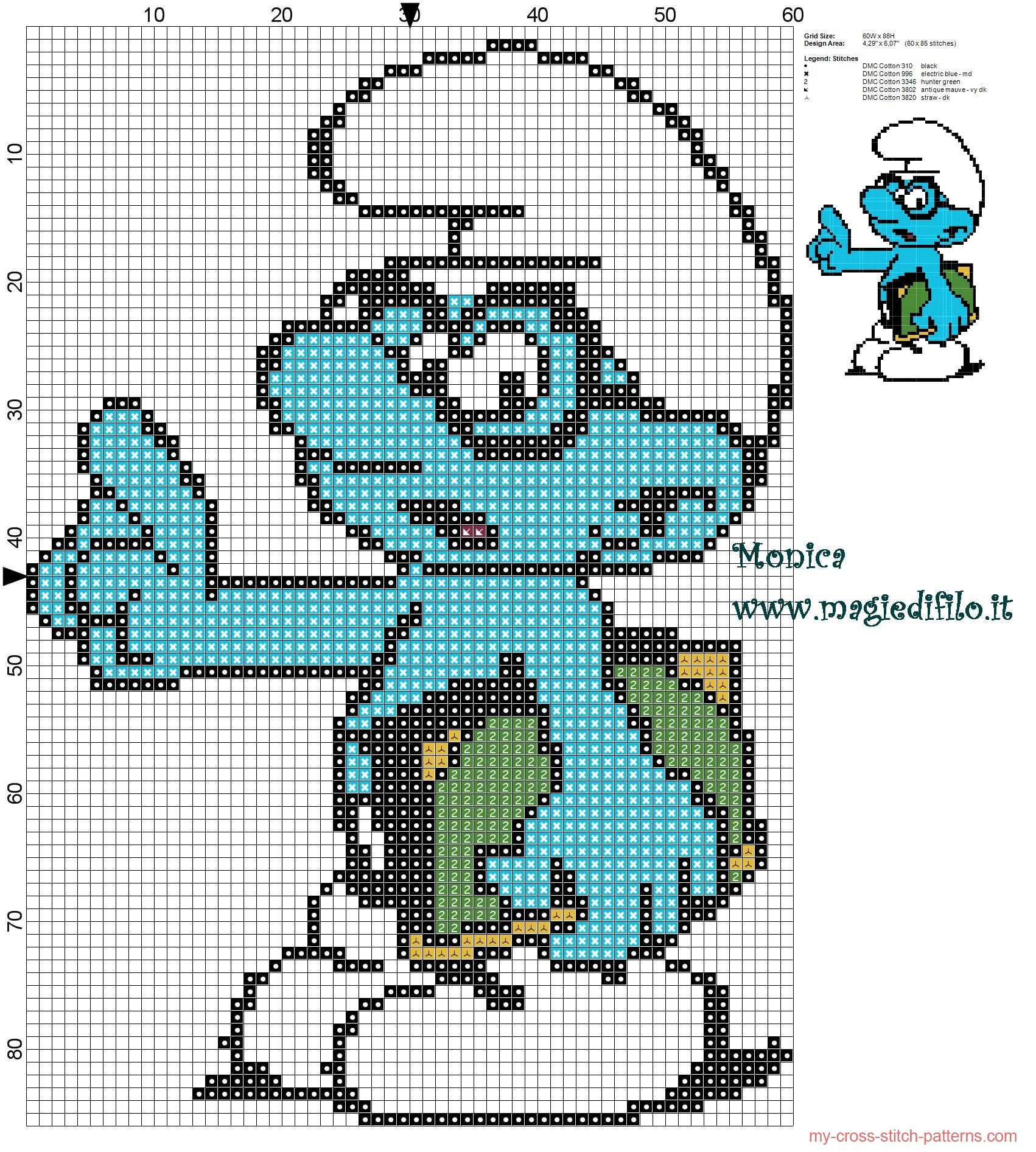 brainy_smurf_cross_stitch_pattern_
