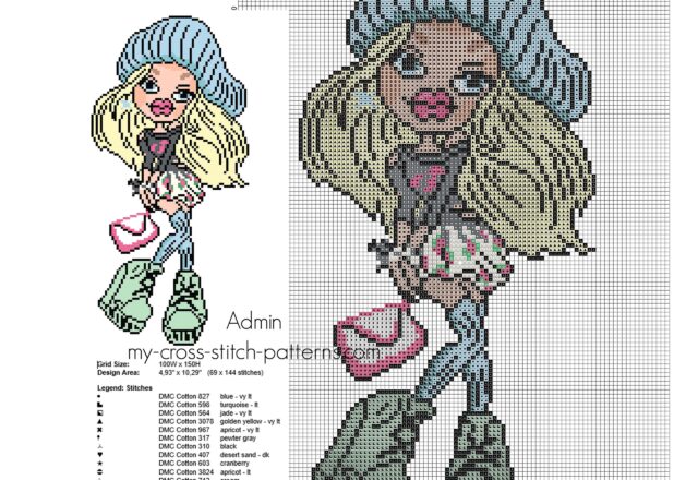 bratz_cloe_free_cross_stitch_pattern