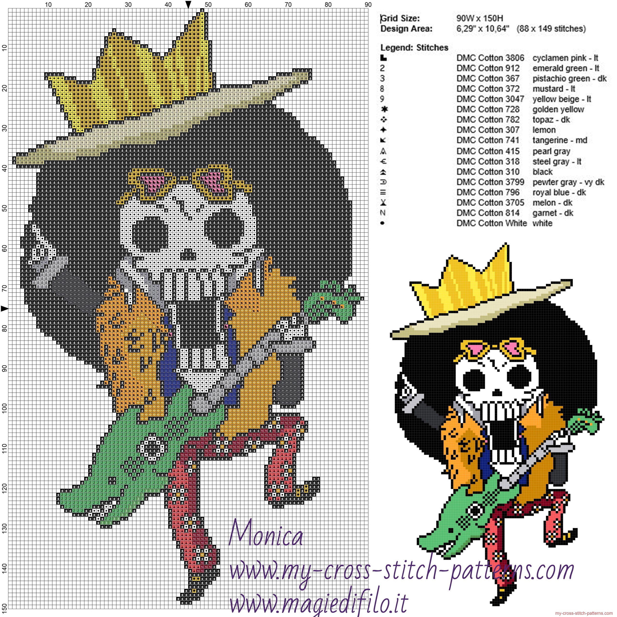 brooke_one_piece_cross_stitch_pattern