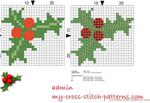 butchers_broom_25x23_cross_stitch_pattern